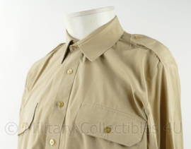 Khaki overhemd met lange mouw - maat Medium - origineel