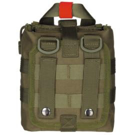 Medische tas geneeskundige dienst BLS IFAK Bag MOLLE - SMALL  - 16 x 18 x 8 cm. - nieuw gemaakt - GREEN