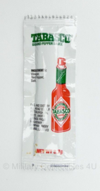 US Army MRE ration Tabasco Brand Pepper Sauce - 3,7 gram