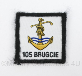 Defensie 105 BRUGCIE 105 Brugcompagnie borstembleem - met klittenband - 5 x 5 cm - origineel