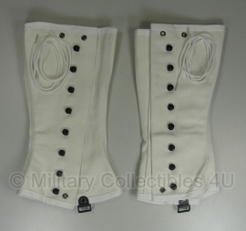 M1938 Gaiters / Leggins - Military Police White - size 3 of 4