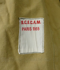 Franse leger F1 parka groen 1965 - maker SCECAM Paris - maat Large en lengte 170cm.  - gedragen - origineel