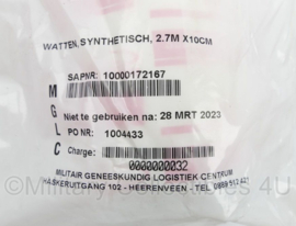 Soffban Synthetic watten synthetisch 10 cm. x 2.7M - t.h.t. 28 maart 2023 - origineel