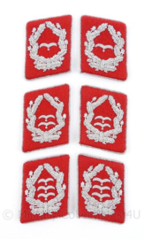 Luftwaffe kraagspiegels  Flak officier (rood)  - Major tm. Oberst