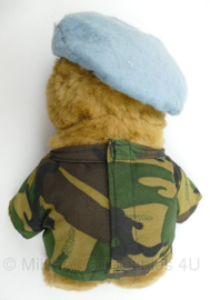 Teddybeer met KL VN uniform en baret - 30 cm - origineel