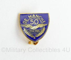 KLU Koninklijke Luchtmacht De Manche 1939-1989 50 jaar speldje - 1,5 x 1,5 cm -  origineel