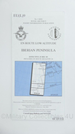 Royal Canadian Air Force Flight Information En Route Low Altitude Iberian Peninsula EU(L)9 - 26,5 x 12,5 cm - origineel