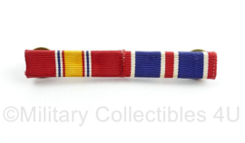 WO2 US Army medal ribbon bar voor 2 medailles - origineel