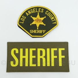 Los Angeles County Sheriff mouw embleem en borst- of rugstrook met klittenband - nieuw gemaakt