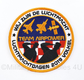 KLU Koninklijke Luchtmacht embleem met klittenband Luchtmachtdagen 2019 Volkel - Team Airpower; Wij zijn de Luchtmacht - origineel