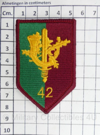 Defensie 42 Bataljon Limburgse Jagers embleem - met klittenband - 8 x 5 cm