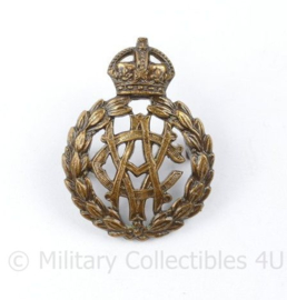 WO2 Britse cap badge Royal Army Dental Corps Kings Crown - 3 x 2,5 cm - origineel