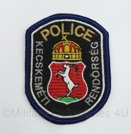 Hongaarse Politie embleem Hungarian Rendőrség Police patch - 11 x 8 cm - origineel