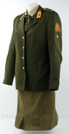 KL Nederlandse leger DAMES DT uniform jas met rok en overhemd KMA Koninklijke Militaire Academie Adjudant - maat 42 - gedragen - origineel