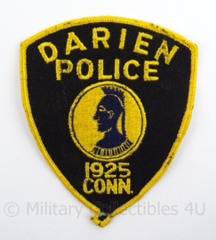 US Police Darien Police embleem - afmeting 10 x 13 cm - origineel