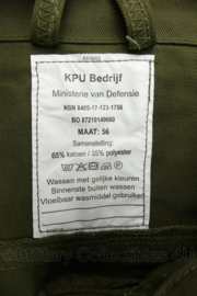 KLU Koninklijke Luchtmacht groene zomer overall 2011 - nieuw in verpakking - maat 54 - origineel