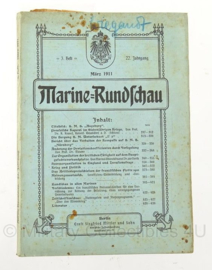 Boek Marine Rundschau - 1911 - set van 3 boeken - origineel