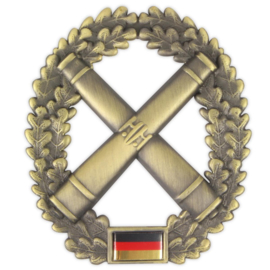 BW Bundeswehr baret insigne metaal Artillerie - origineel