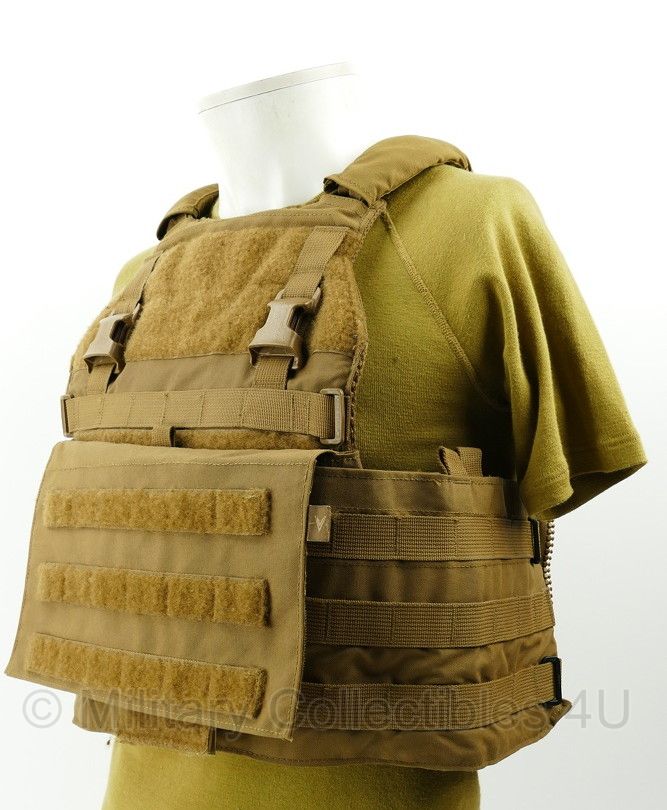 Velocity Systems SC10 Tactical Vest Coyote - SCARAB LE Front - SCARAB LT Back - CBN3 - Front Flap - maat Large - licht gebruikt - origineel
