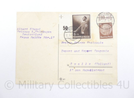WO2 Duitse Postkarte gestuurd naar Nederlands bedrijf Vriens Stamps wholesale voor een prijslijst in 1939 - 15 x 10,5 cm - origineel