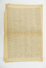 WO2 Duitse krant Frankische Tageszeitung nr. 4 6 januari 1944 - 47 x 32 cm - origineel