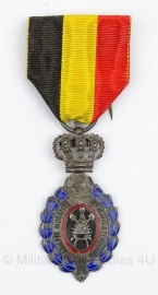 Belgische ereteken van de arbeid zilver medaille - Origineel