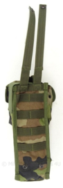 Korps Mariniers woodland Arktis molle opbouwtas voor radio apparatuur - afmeting 30 x 14 x 10 cm - origineel