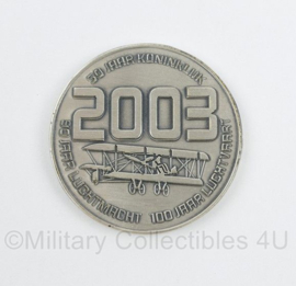 KLU Koninklijke Luchtmacht Veteranendag 2003 coin - diameter 4 cm - origineel