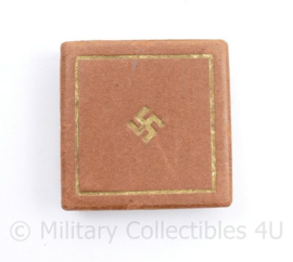 WO2 Duits medaille doosje met swastika - LEEG - 4,5 x 4,5 cm - origineel