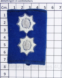 schuifepaulet Gemeentepolitie Inspecteur - 7 x 5 cm - origineel