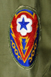 WO2 US HBT coverall met originele patch en insignes - 143 cm lang - replica
