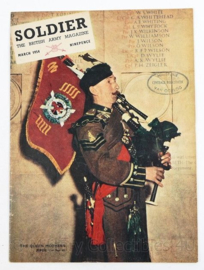 The British Army Magazine Soldier March 1954 -  Afkomstig uit de Nederlandse MVO bibliotheek - 30 x 22 cm - origineel