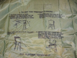 Drybag US Army waterdichte waterproof kleding of slaapzak tas 41 x 75 cm - origineel