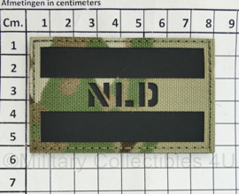 Nederlandse leger infrarood patch - multicam - met klittenband - NLD - 5 x 8 cm