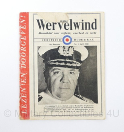 mini tijdschrift Wervelwind 1 april 1942 verspreid door de R.A.F - origineel