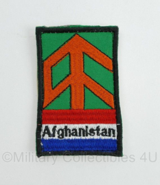 Defensie mouwembleem veteraan Afghanistan - zeldzaam  - 7,5 x 5 cm - met klittenband -origineel