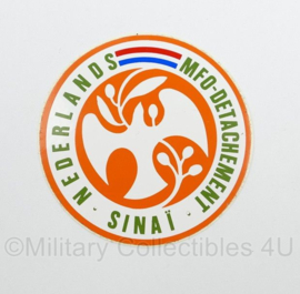 KMAR Koninklijke Marechaussee Nederlands MFO-Detachement Sinaï sticker - diameter 8 cm - origineel