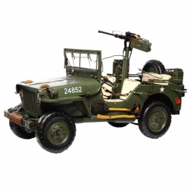 Willys MB handgemaakt metalen model - groot !