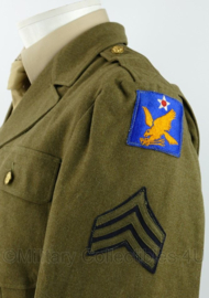 WO2 US Army Sergeant Class A jacket januari 1942 - maat 36R = NL maat 46 regular - origineel