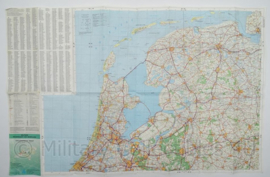 KL Nederlandse leger Topografische wegenkaart Nederland 1:250 000 - 111 x 72 cm - origineel
