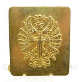 Spaanse leger gouden koppelslot - 5,6 x 6 cm - origineel