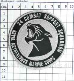 RNLMC Royal Netherlands Marine Corps 24 Combat Support Squadron embleem - met klittenband - diameter 9 cm