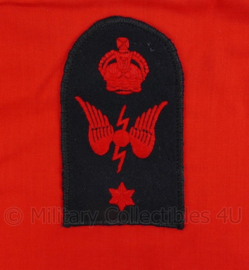 Nederlands leger halsdoek eenheid onbekend - mogelijk Koninklijke Marine of Britse Royal Navy  - rood -  origineel