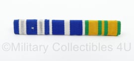 Defensie medaillebalk met 3 batons - NATO medal, NATO medal Macedonia, Betoonde Marsvaardigheid - 8 x 1,5 cm - origineel