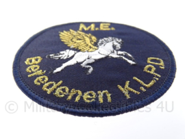 Nederlandse ME Mobiele Eenheid embleem "Bereden KLPD Koninklijke Landelijke Politie Dienst" -  diameter 9 cm