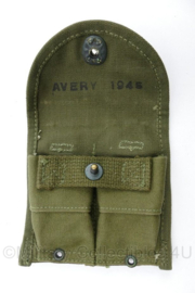 Wo2 US Army OD M1 Carbine magazijntas - Maker Avery 1945 - topstaat - origineel