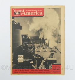 WO2 US Young America The National News Weekly for Youth Magazine tijdschrift - October 26, 1944 - 34,5 x 27 cm - origineel