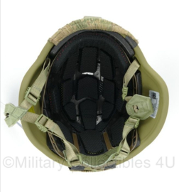 Galvion Doks Revision helm Baltskin Viper P6N met NFP Tan cover - maat 3 (54,6 tm. 57,9 cm.) =  Medium  -licht gebruikt - origineel