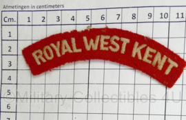 Britse leger Royal West Kent shoulder title - 11 x 3,5 cm - origineel
