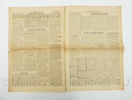 WO2 Duitse krant Frankische Tageszeitung nr. 6 8/9 januari 1944 - 47 x 32 cm - origineel